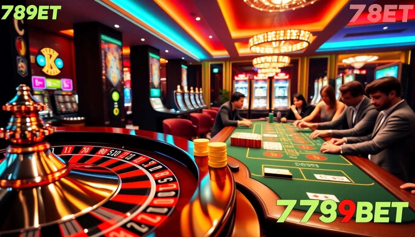 Experience the thrill of winning at 789BET with exciting roulette games and vibrant casino atmosphere.
