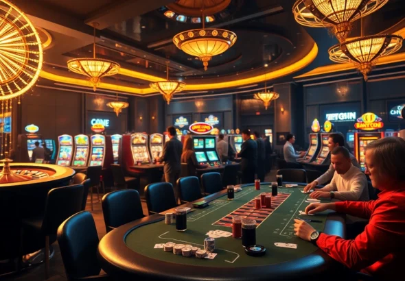 Experience the thrill of winning at tại 789win with players at an elegant poker table in a luxurious casino setting.